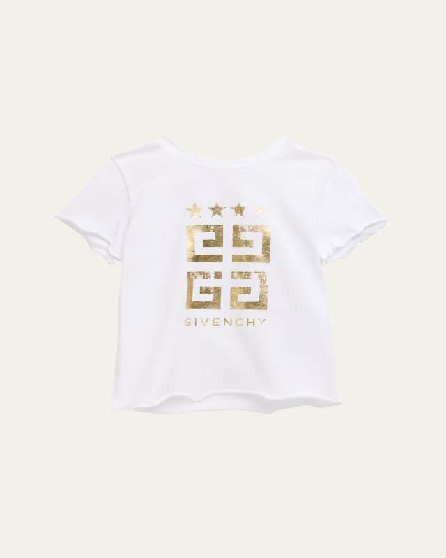 Girl's 4G Star Jersey T-Shirt, Size 6M-3